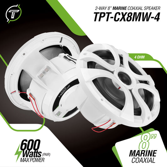 Timpano Audio TPT-CX8MW-4 2-WAY 8" MARINE GRADE COAXIAL SPEAKER