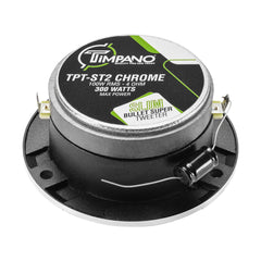 Timpano Audio TPT-ST2 CHROME 3.85" Car Audio Bullet Tweeters 600 Watts 4 Ohm Pair