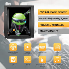 LinksWell TS-GMCD09-7RR-4B GEN IV T-Style Radio 9.7" Android Tablet multimedia center, HD multi-touch panel, Support Carplay & Android Auto for 2007-2014 Cadillac Escalade