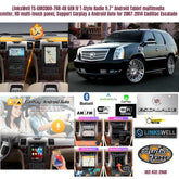 LinksWell TS-GMCD09-7RR-4B GEN IV T-Style Radio 9.7" Android Tablet multimedia center, HD multi-touch panel, Support Carplay & Android Auto for 2007-2014 Cadillac Escalade