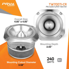 PRV Audio TW700Ti-CR Pro Audio Super Tweeter