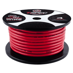 T-SPEC V10PW-4RD100 4 AWG 100FT MATTE RED OFC POWER WIRE - v10 SERIES