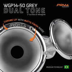 PRV Audio WGP14-50 GREY DUAL TONE 2" Exit Waveguide