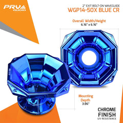 PRV Audio WGP14-50X BLUE CR Compact Profile Waveguide