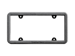WeatherTech 8ALPBF1 BumpFrame Black Satin Textured Finish License Plate Frame