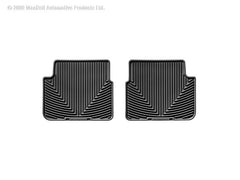 WeatherTech W80 09-13 Toyota Corolla Rear Rubber Mats - Black