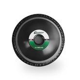 Picture of a pro audio speaker with a white background