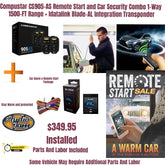 Compustar CS905-AS Remote Start and Car Security Combo 1-Way 1500-FT Range + Idatalink Blade-AL Integration Transponder