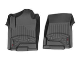 WeatherTech 449681V 2014+ Chevrolet Silverado 1500 Vinyl Front FloorLiner - Black (Double/Crew Cab)