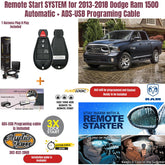 Remote Start SYSTEM for 2013-2016 Ram 1500 Automatic + ADS-USB Programming cable