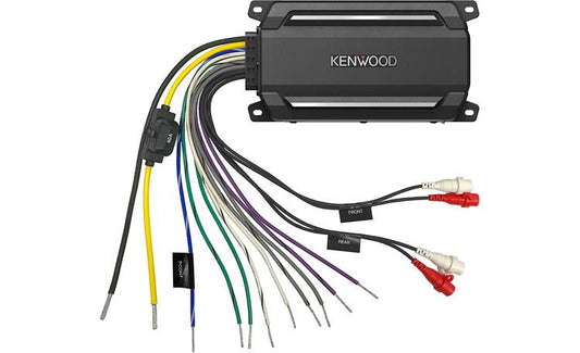 Kenwood KAC-M5014 Compact 4-channel powersports/marine amplifier  50 watts RMS x 4