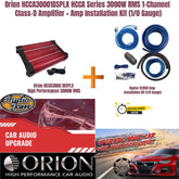 Orion HCCA30001DSPLX HCCA 3000W RMS Amplifier + Amp Installation Kit 1/0 Gauge