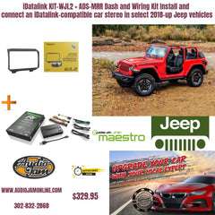 iDatalink Maestro KIT-WJL2 Dash Kit with ADS-MRR for Jeep Wrangler & Gladiator