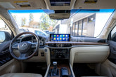 Picture of a carplay radio in lexus lx vehicle