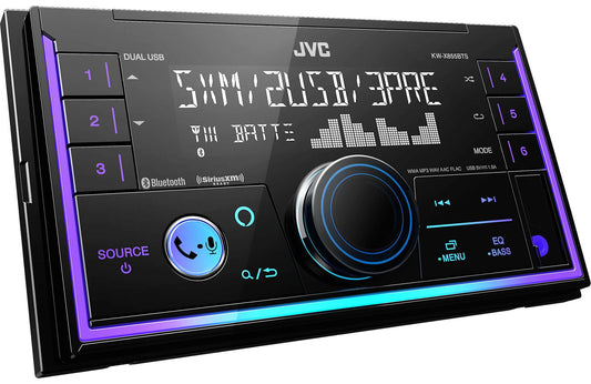 JVC KW-X855BTS 2-DIN Digital Media Receiver featuring Bluetooth-Front & Rear USB