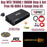mtx tn1000-1 v6-rak4 car audio package