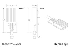 multicolor led demon eyes kit for my car bear de