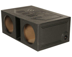 2 x Alpine Type-R R2-W12D2 12" 750w RMS Car Subwoofers + Qpower QBOMB12VL 2" Dual Vented Extra Large Q Bomb SPL Subwoofer Enclosure