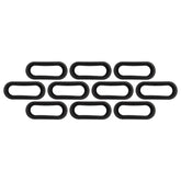 Metra Heise Trailer Grommet 6 Inch Oval Rubber - 10 Pack