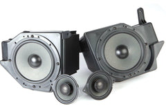 MB Quart 6.5” + 3.5” Tuned Audio Package Compatible for Wrangler (JL) / Gladiator (JT) with Complete Front Dash OEM Three-Way Speaker Upgrade, Black