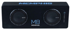 Memphis MBE8D2 Loaded Enclosure 2-8" 2ohm 700RMS/1400MAX