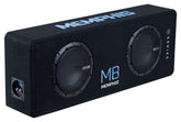 Memphis MBE8D2 Loaded Enclosure 2-8" 2ohm 700RMS/1400MAX