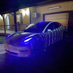 Oracle Lighting 1286-504 - 201720 Tesla Model 3 Headlights ColorSHIFT DRL Upgrade - ColorSHIFT - w/Simple Controller