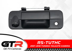 Car tailgate camera with GTR branding on a white background