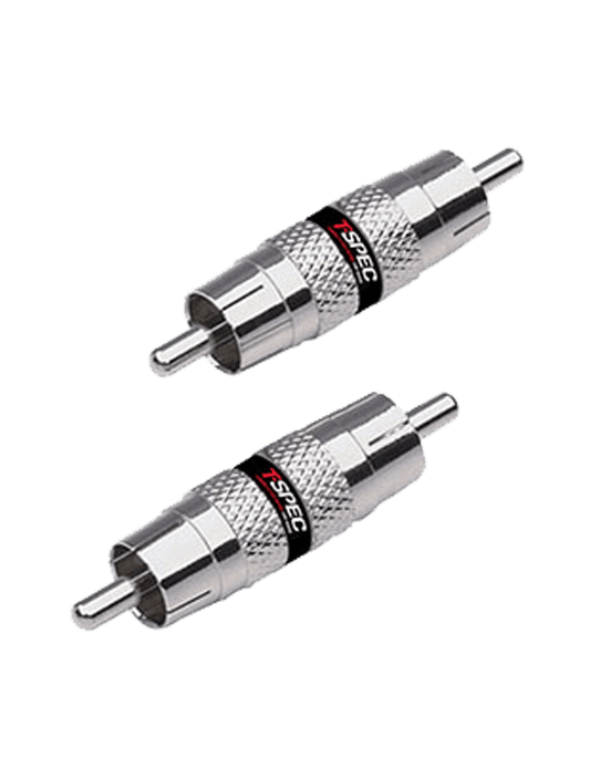T-Spec V6RCA-BMN Male to Male Barrel Adapter