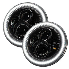Oracle Lighting 5769-123 - 2007-2018 Jeep Wrangler JK Switchback LED Halo Headlights- DRL and Turn Signal -