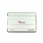 Picture of front of xt audio 4-channel car amplifier
