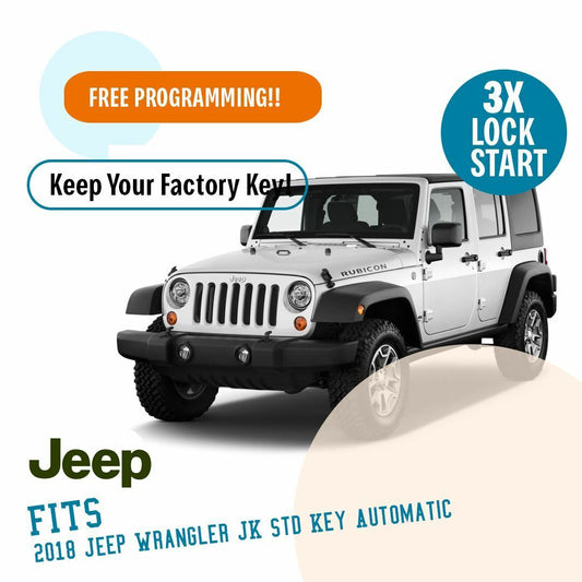 Remote Start System for 2018 Jeep Wrangler JK Std. Key Automatic