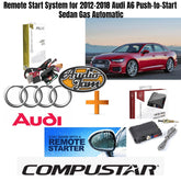 Remote Start System for 2012-2018 Audi A6 Push-to-Start Sedan Gas Automatic