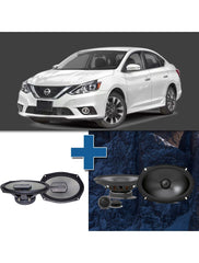 Car Speaker Size Replacement fits 2013-2019 for Nissan Sentra (not amplified)