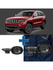 Car Speaker Size Replacement fits 2019-2020 for Jeep Cherokee (not amplified)