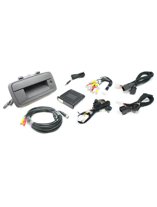 Rostra 250-8414-LC RearSight GM MyLink / IntelliLink LCD Interface System with RCA input & Tailgate Handle Backup Camera System for GM Sierra (2508414LC)