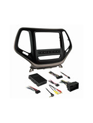 Metra 99-6526BZ Double DIN Dash Kit for Select 2014-Up Jeep Cherokee Vehicles - Black with Bronze Trim