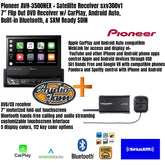 Pioneer AVH-3500NEX – Single-DIN DVD Receiver with Apple CarPlay & Android Auto