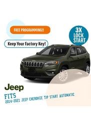 Plug N Play Remote Start System for 2014-2021 Jeep Cherokee Tip-Start Automatic
