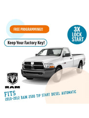 Plug N Play Remote Start System for 2010-2012 RAM 2500 Tip-Start Diesel Automatic