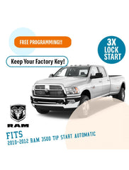 Plug N Play Remote Start System for 2010-2012 RAM 3500 Tip-Start Automatic