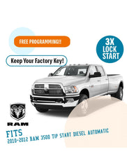 Plug N Play Remote Start System for 2010-2012 RAM 3500 Tip-Start Diesel Automatic