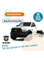 Plug N Play Remote Start System for 2011-2012 RAM 4500 Tip-Start Diesel Automatic