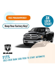 Plug N Play Remote Start System for 2013-2018 RAM 1500 Push-to-Start Automatic