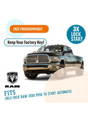 Plug N Play Remote Start System for 2013-2018 RAM 3500 Push-to-Start Automatic