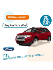 Plug N Play Remote Start System for 2011-2014 Ford Edge Std Key 80-bit Automatic