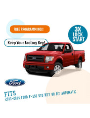 Plug N Play Remote Start System for 2011-2014 Ford F-150 Std Key 80-bit Automatic