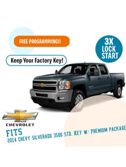 Plug N Play Remote Start System for 2014 Chevy Silverado 3500 Std. Key w/ Premium package Automatic