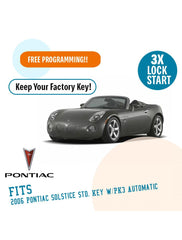 Plug N Play Remote Start System for 2006 Pontiac Solstice Std. Key w/PK3 Automatic
