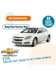 Plug N Play Remote Start System for 2008-2011 Chevy Malibu Std. Key Hybrid Automatic